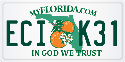 FL license plate ECIK31