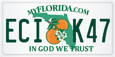 FL license plate ECIK47