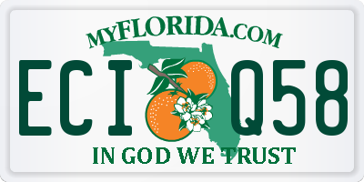 FL license plate ECIQ58