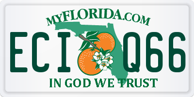 FL license plate ECIQ66