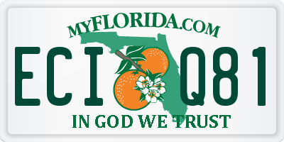 FL license plate ECIQ81