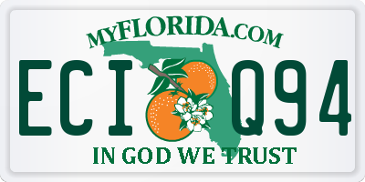 FL license plate ECIQ94