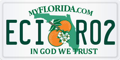 FL license plate ECIR02