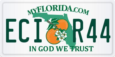 FL license plate ECIR44