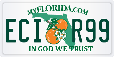 FL license plate ECIR99