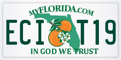 FL license plate ECIT19