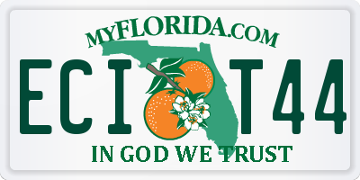 FL license plate ECIT44