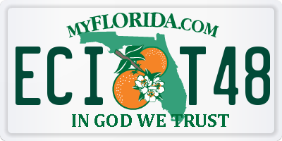 FL license plate ECIT48