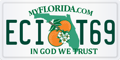 FL license plate ECIT69
