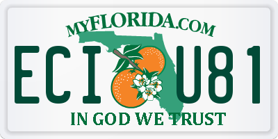 FL license plate ECIU81