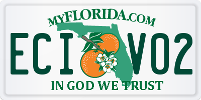 FL license plate ECIV02