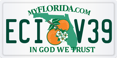 FL license plate ECIV39