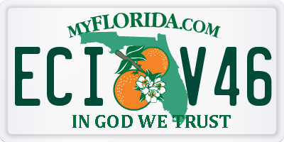 FL license plate ECIV46