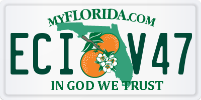 FL license plate ECIV47