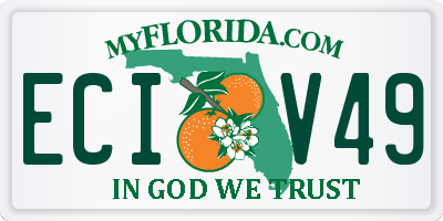 FL license plate ECIV49
