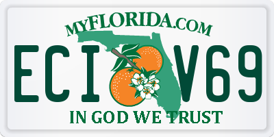 FL license plate ECIV69