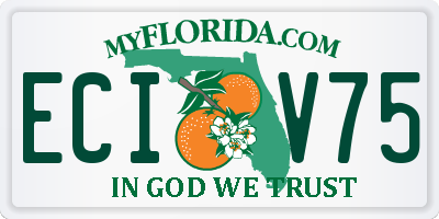 FL license plate ECIV75