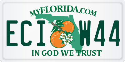 FL license plate ECIW44