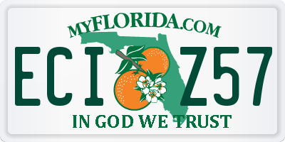 FL license plate ECIZ57