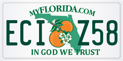 FL license plate ECIZ58