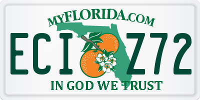 FL license plate ECIZ72