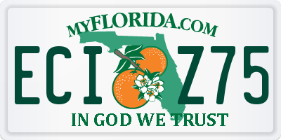 FL license plate ECIZ75