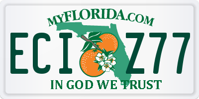 FL license plate ECIZ77