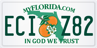 FL license plate ECIZ82