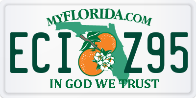 FL license plate ECIZ95