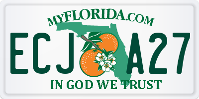 FL license plate ECJA27