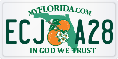 FL license plate ECJA28