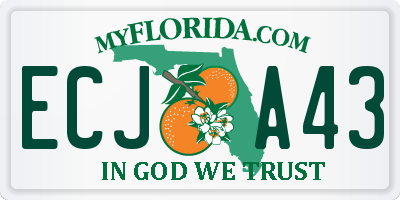 FL license plate ECJA43