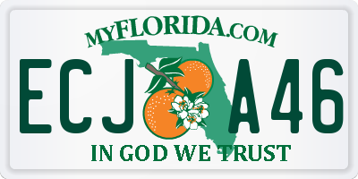 FL license plate ECJA46