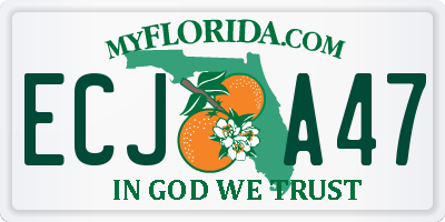 FL license plate ECJA47