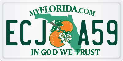 FL license plate ECJA59