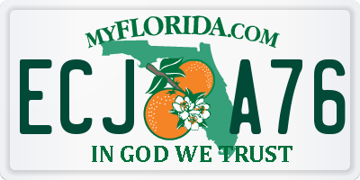 FL license plate ECJA76