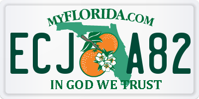 FL license plate ECJA82