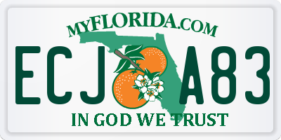 FL license plate ECJA83
