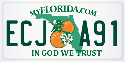 FL license plate ECJA91