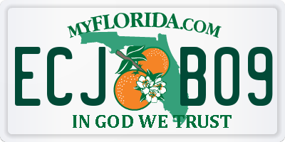 FL license plate ECJB09