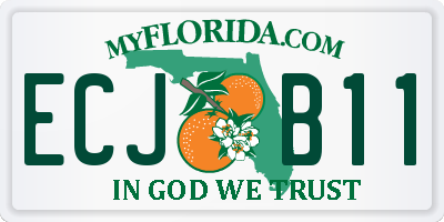 FL license plate ECJB11