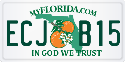 FL license plate ECJB15