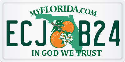 FL license plate ECJB24