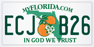 FL license plate ECJB26