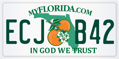FL license plate ECJB42