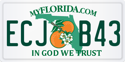 FL license plate ECJB43