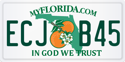 FL license plate ECJB45