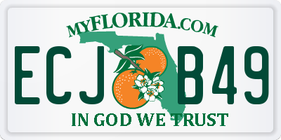 FL license plate ECJB49