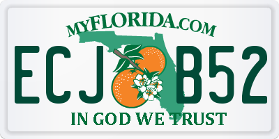 FL license plate ECJB52