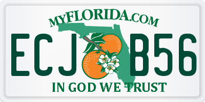 FL license plate ECJB56